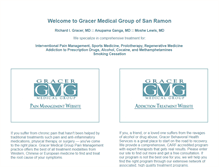 Tablet Screenshot of gracermedicalgroup.com